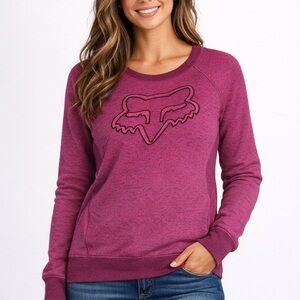 Fox Magenta Crewneck Sweatshirt